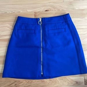 Royal blue skirt